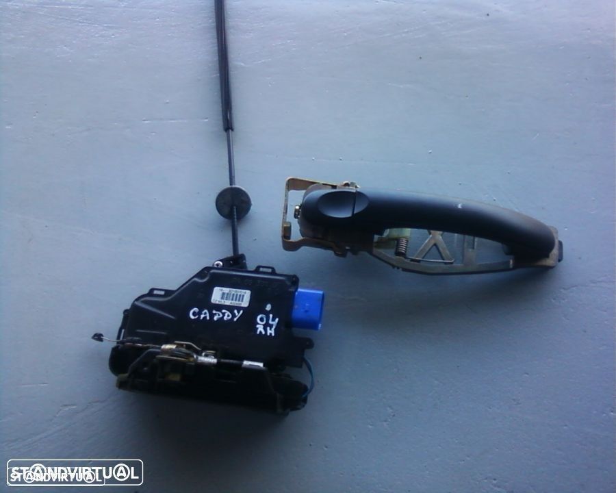 Fechadura e puxador porta direito Vw Caddy Anos 2004- - 1