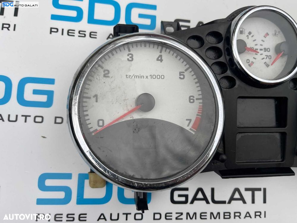 Ceas Ceasuri Cluster Instrumente Bord Peugeot 207 2006 - 2014 Cod 9662905180 A2C53065549 A2C53190344 [B2951] - 3