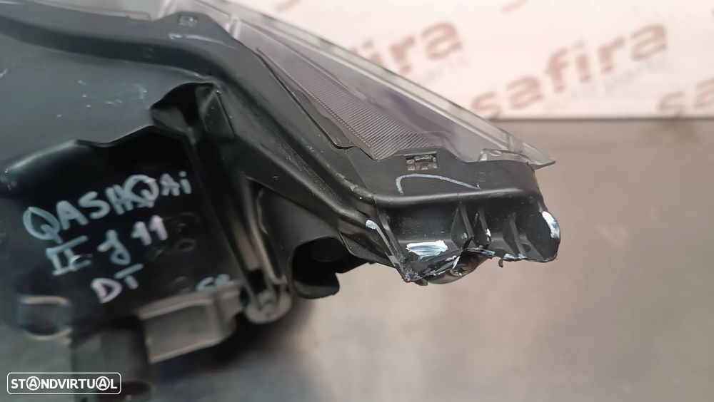 OTICA / FAROL LED NISSAN QASHQAI J11 FASE 2 FACELIFT - DIREITO 100-19011 (2 APOIOS PARTIDOS) - 7