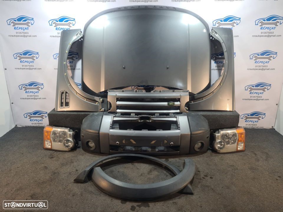 FRENTE COMPLETA LAND ROVER DISCOVERY III 3 MK3 CAPOT PARACHOQUES GUARDALAMAS OTICAS GRELHA AROS - 12