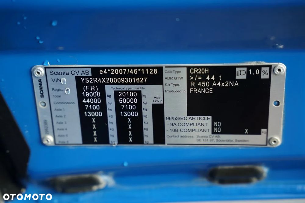 Scania R 450 / RETARDER / KLIMA POSTOJOWA / OPONY 100%  / ALUFELGI - 37