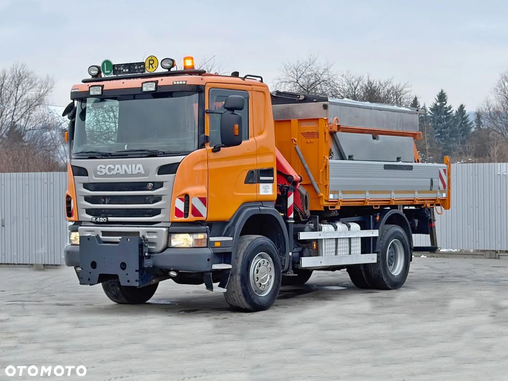 Scania R 420 * SKRZYNIA 4,15 m + PK 11002 + PILOT + PIASKARKA W KOMPLECIE - 7