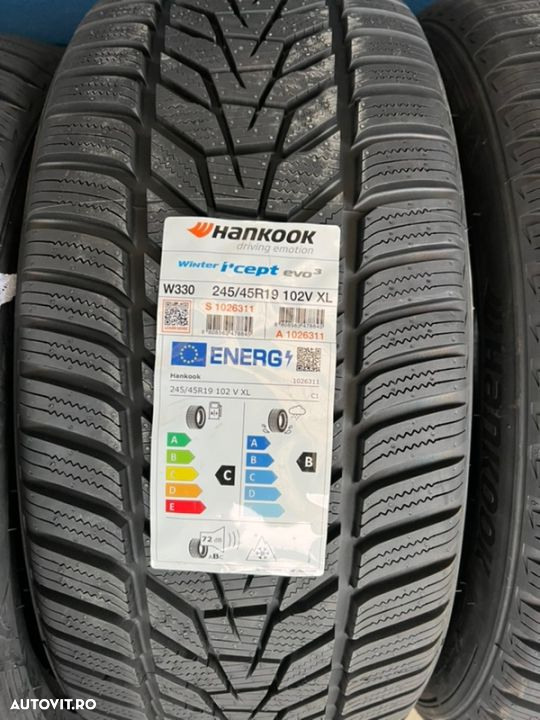 vând set anvelope 245/45/19-275/40/19 hankook de iarnă noi - 2