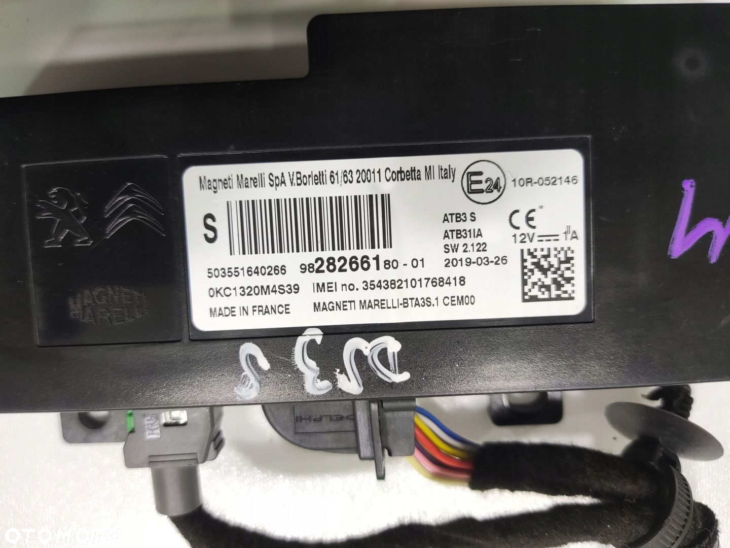 MODUŁ STEROWNIK BLUETOOTH CITROEN DS 3 DS3 CROSSBACK 2019-2022 9828266180 - 4