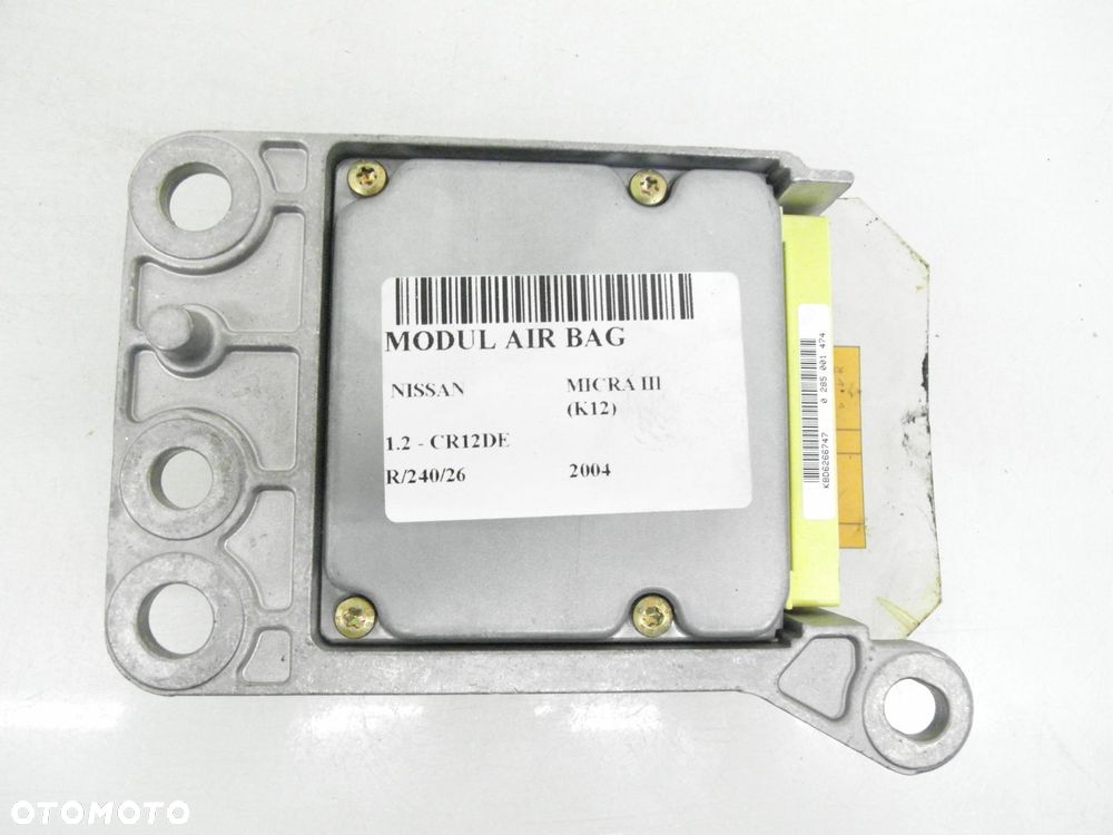 MODUŁ AIRBAG NISSAN MICRA III (K12) 0285001474 98820AX502 - 1