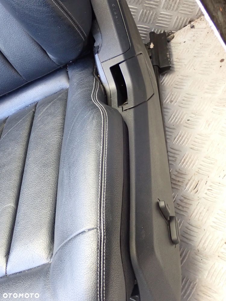 MERCEDES W212 FOTEL PRZEDNI PRAWY / LEWY ORAZ KANAPA TYLNIA SKÓRA KOMPLET - 8