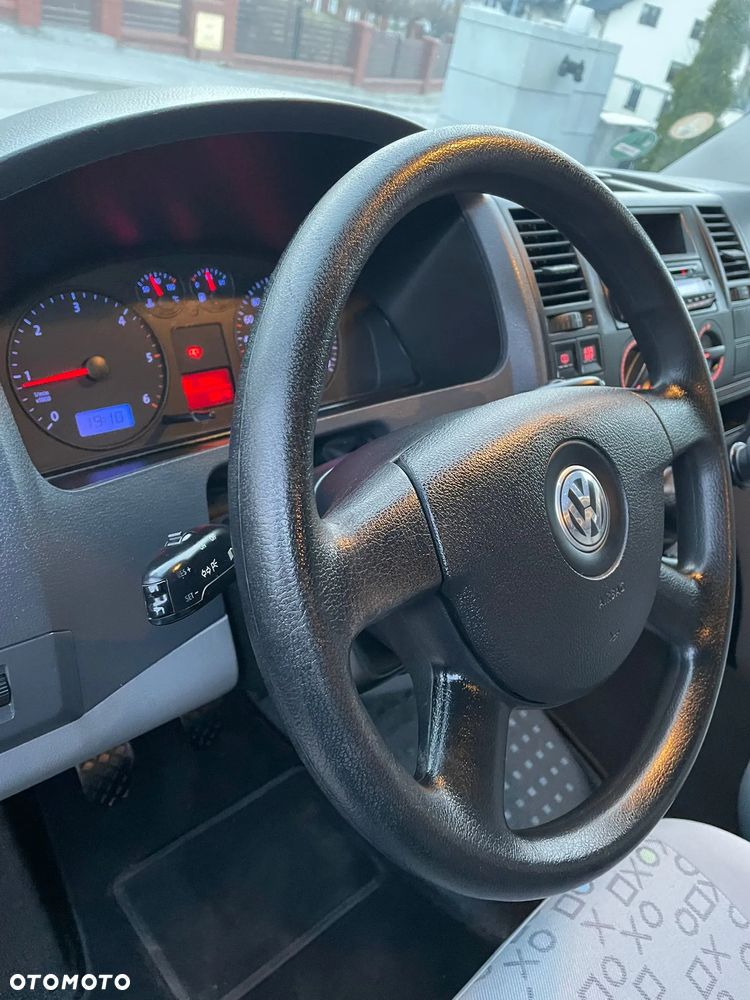 Volkswagen TRANSPORTER T5 1.9TDI Klima Elektryka Tempomat Brygadówka Dubel Kabina 6os Hak Opł - 14
