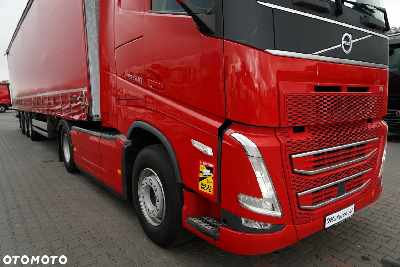 Volvo FH 500 / I-SAVE / XXL  / KLIMA POSTOJOWA  / NOWY MODEL / OPONY 100 % / + SCHMITZ FIRANKA STANDARD / PODNOSZONA OŚ / DACH PODNOSZONY / 2022 ROK  / PO ZŁOTYM KONTRAKCIE SERWISOWYM - 8