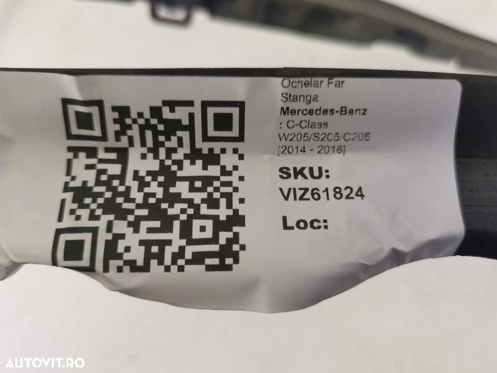 Ochelar Far Stanga Mercedes-Benz  C-Class W205/S205/C205 [2014 - 2018] - 4