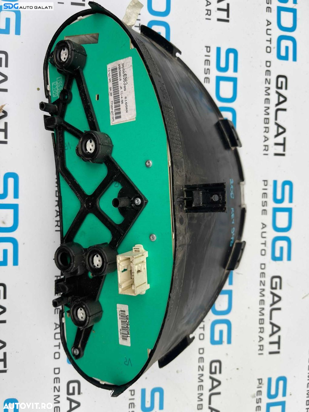 Ceas Ceasuri Cluster Instrumente Bord Peugeot 206 1.4 i 1998 - 2012 Cod 9656696380 [B2954] - 4