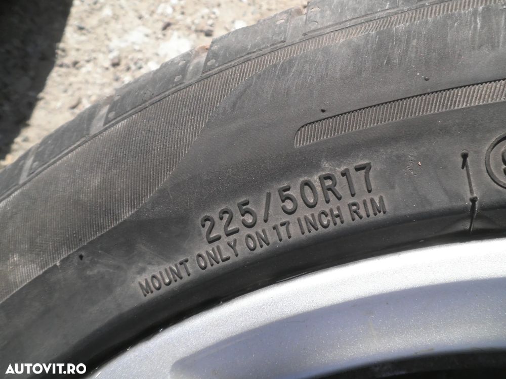 Jante 17" cu anvelope 225/50/R17 Audi A6 C6 4F0601025C 7.5J ET45 - 6
