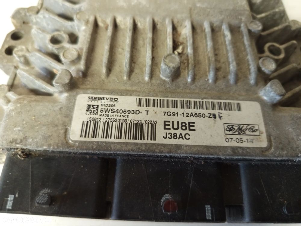 FORD S-MAX 2.0 TDCI STEROWNIK SILNIKA 7G51-12A650-ZF - 3