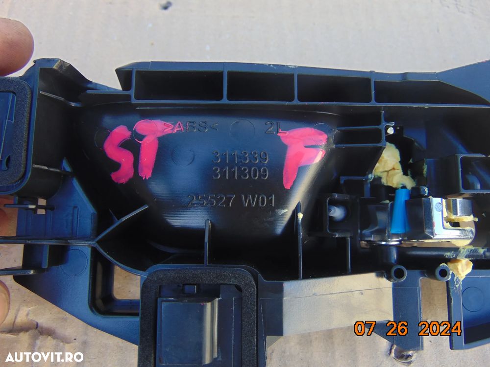 Maner usa interior Peugeot 208 dupa 2019 manere usi fata spate stanga dreapta interioare - 10