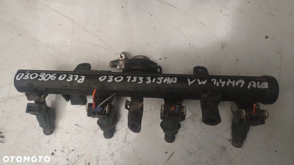 VW POLO GOLF IBIZA 1,4 8V listwa wtryskowa wtryski 030133319AA 030906031J - 6