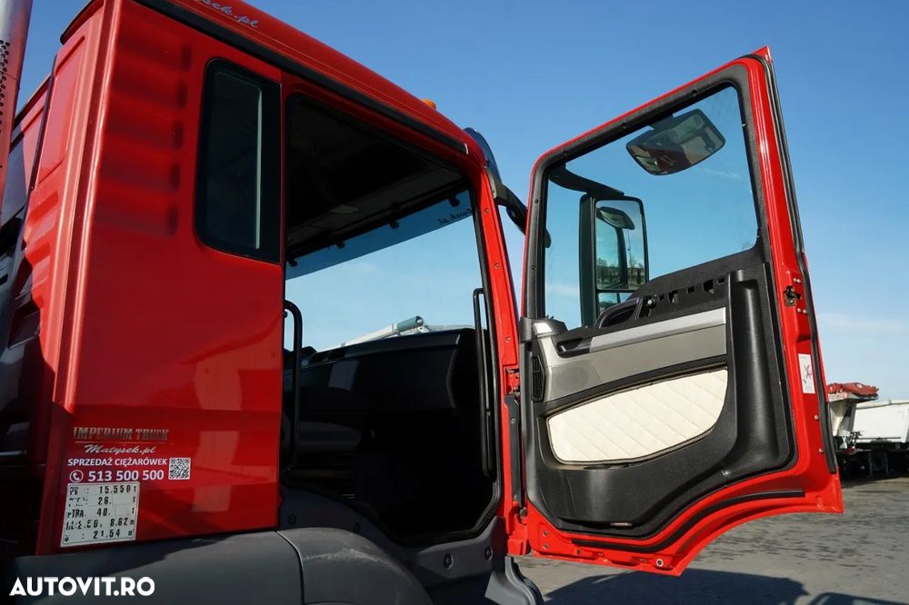 MAN TGS 33.400 / 6x4 / BASCUNĂ CU 2 LATE / BASCUNĂ HIDROBRATĂ + HDS PALFINGER PK 15500 / PILOT / MANUALĂ - 37