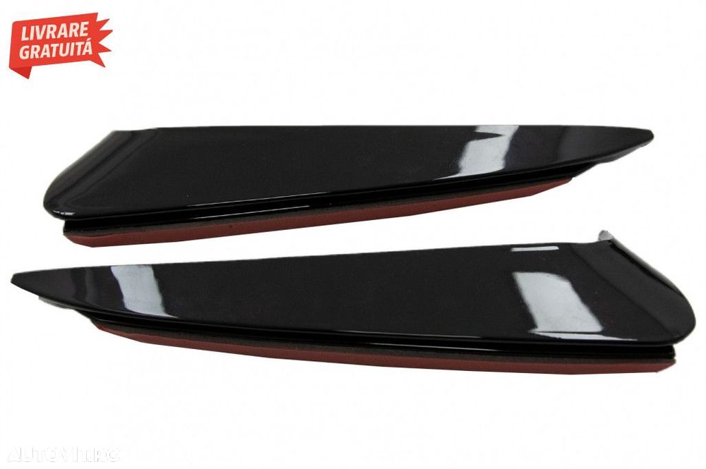 Ornamente bara Spate flapsuri Mercedes C Class W205 (2014-2020) Negru - 3
