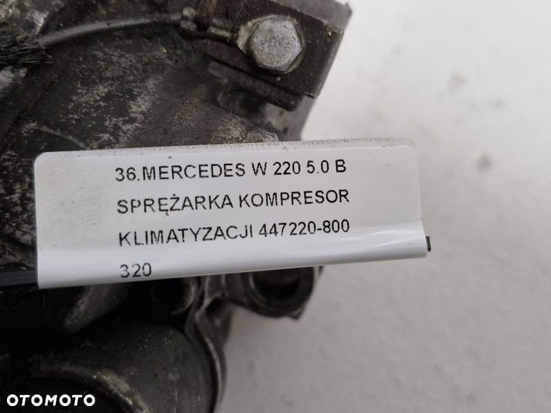 MERCEDES W 220 5.0 B SPRĘŻARKA KOMPRESOR KLIMATYZACJI 447220-800 - 8