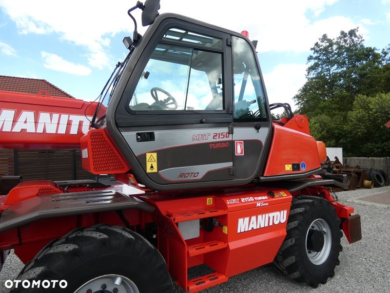 Manitou MRT2150 ROTO / Sprowadzona / Pilot , wciągarka, łyżka + widły / - 27