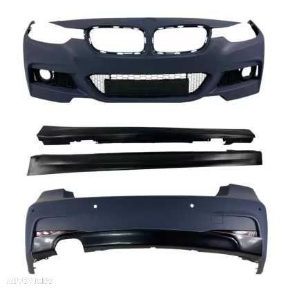 Pachet M BMW F30 M3 M Tech Bara Fata Spate Praguri Complet - 1