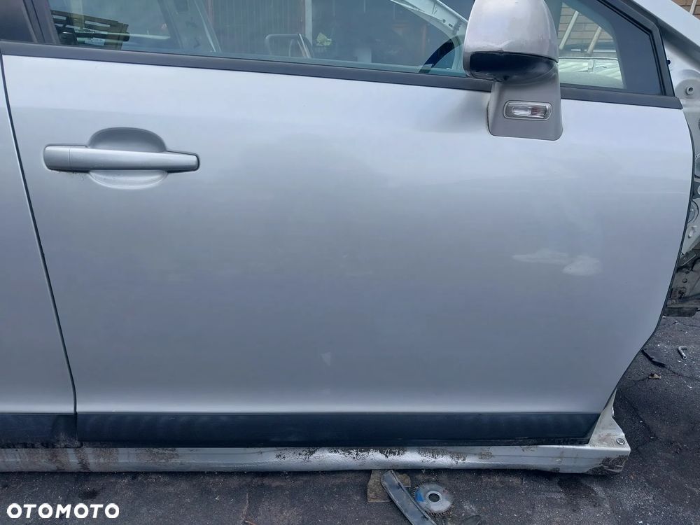 Drzwi Citroen C4 Lift FL kolor EZR srebrne prawy tył tylne tylnie zamek lusterko podnośnik szyby - 2