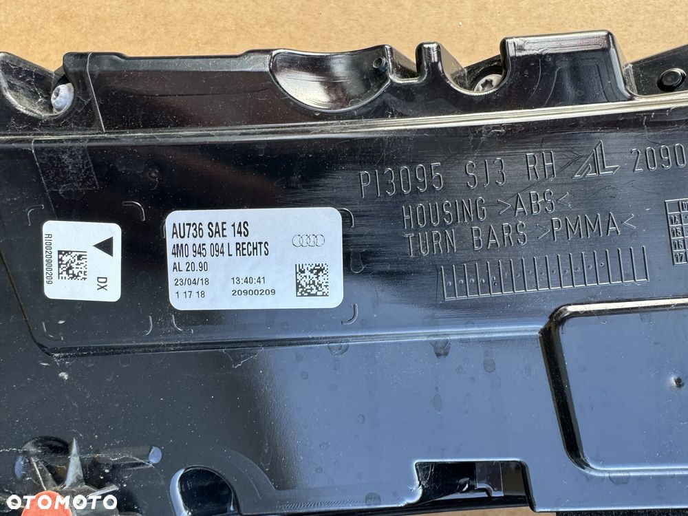 Audi Q7 4M lampa lampy tył tylne USA 4M0945093L 4M0945094L - 4