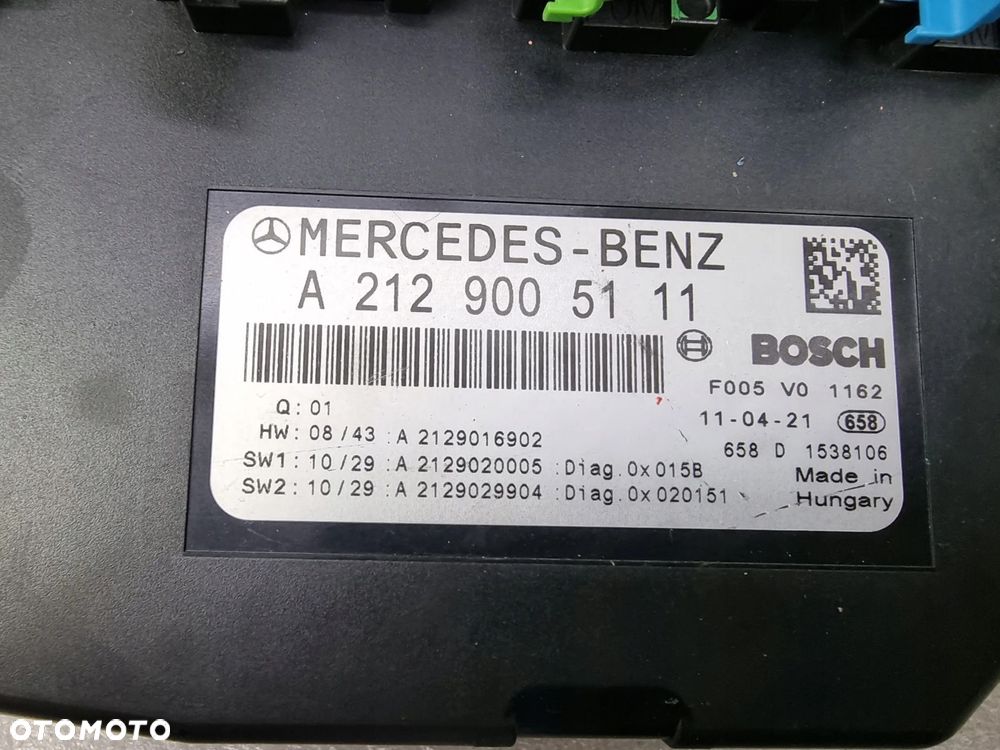 MODUŁ STEROWNIK SAM MERCEDES W212 A2129005111 - 4