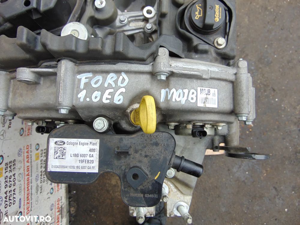 Motor Ford 1.0 cod M0JB M0JA Fiesta Puma Focus 4 37.000km c max - 4