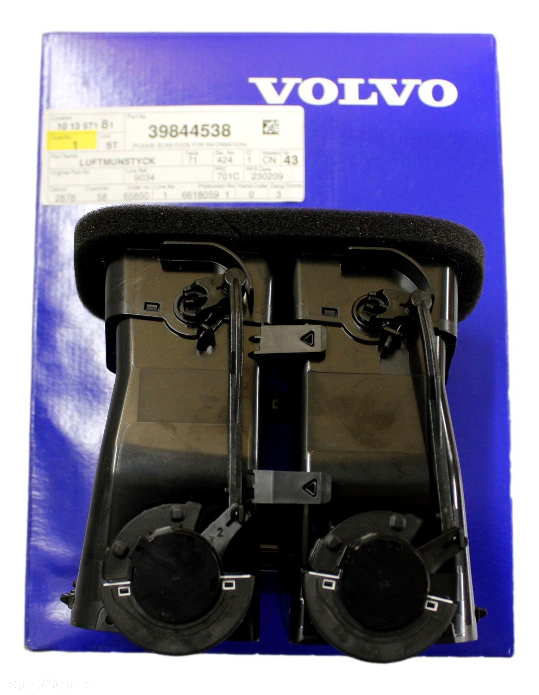 VOLVO S90L kratka nawiewu tunelu srodkowego OE - 2