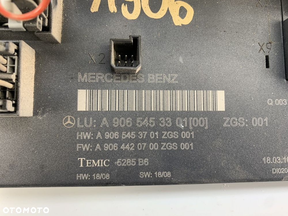 moduł komfortu bsi skrzynka bezpieczników sam sprinter w906 vw crafter 2006-2017 A9065453301 - 4