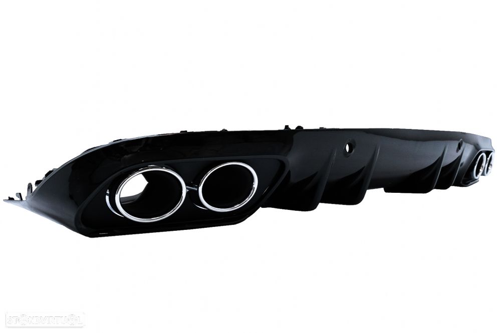 Difusor com Ponteiras Mercedes C C205 A205 (2014 a 2019) Look 43 AMG - 4