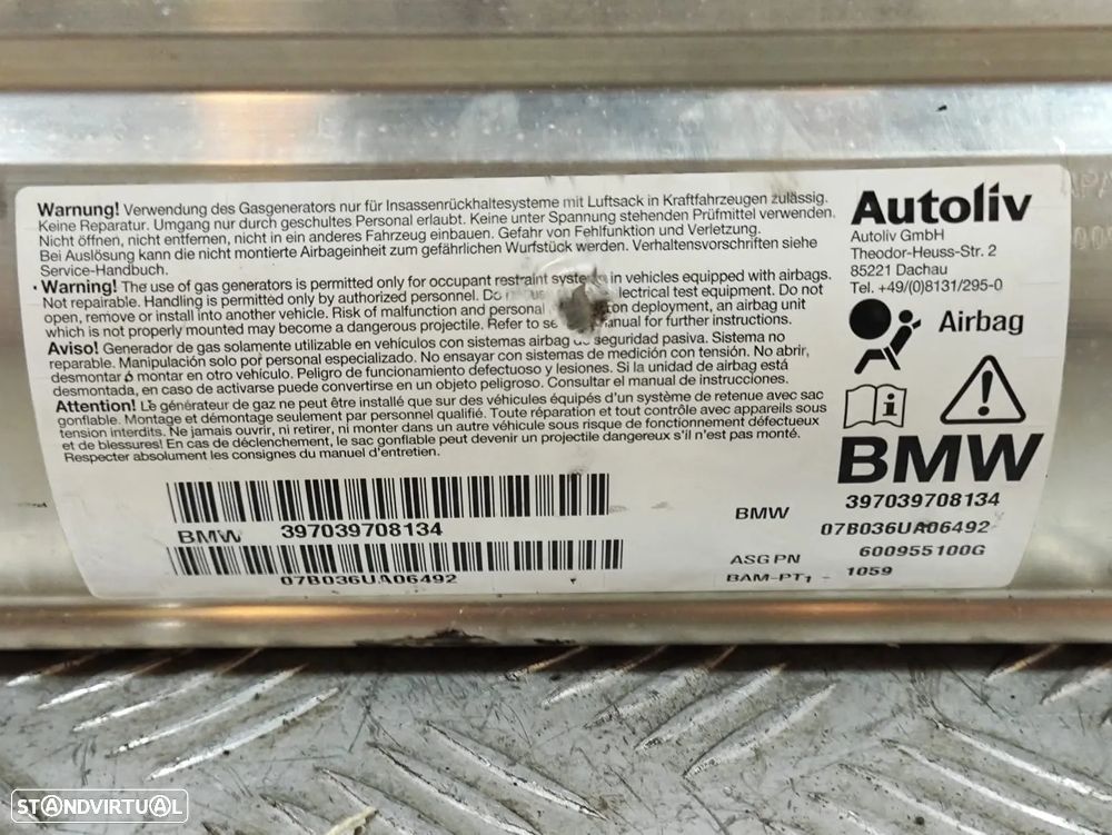 Airbag passageiro original BMW Serie 5 E60 E61 - 8