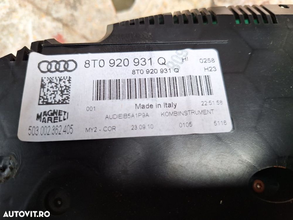 Ceasuri bord Audi A5 km cod 8T0 920 931 Q - 4