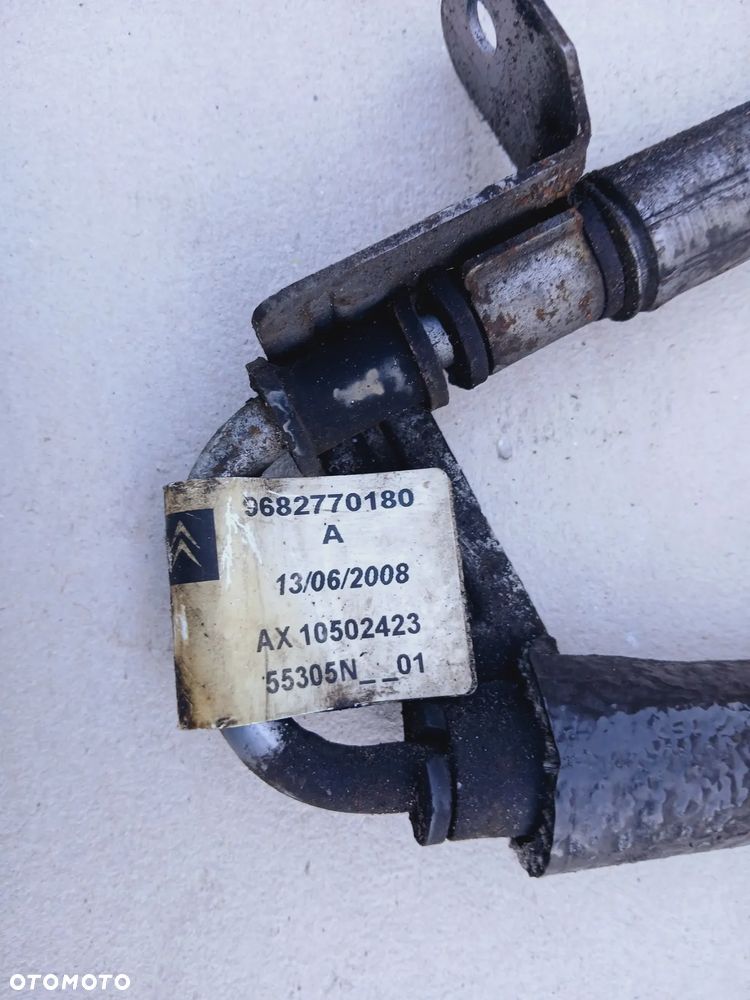 Citroen C5 III X7 rurka przewod waz LHM zawieszenia przód prawy lewy Hydro 9682770380 - 8