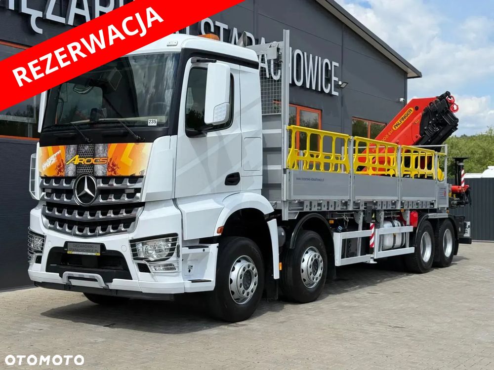 Mercedes-Benz Arocs Actros 3236 // E6 // 8x4 // Palfinger PK48002 z radiem // energetyka budowlanka skrzynia kran crane żuraw dzwig - 2