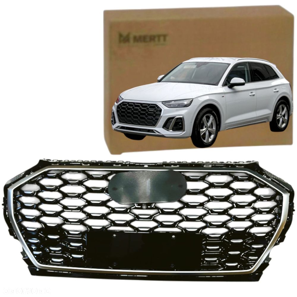 AUDI Q5 80A 2020+ SPORTBACK S-LINE LCI LIFT ATRAPA CHŁODNICY GRILL SILVER - 2