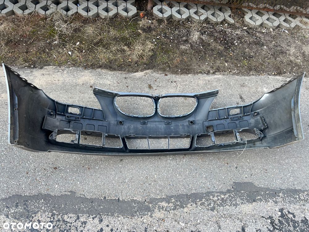 BMW 5 E60 E61 ZDERZAK PRZÓD PRZEDNI 7033694 OTWORY POD SPRYSKI I PDC - 11