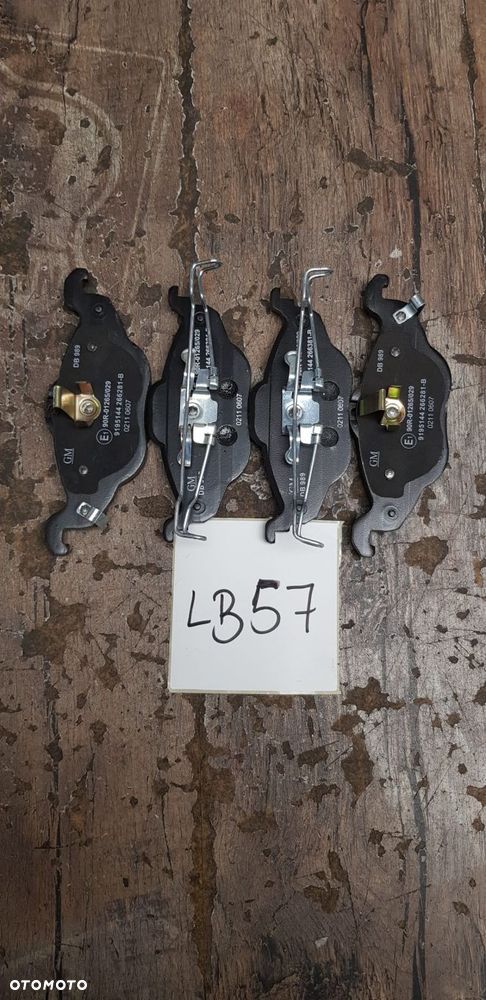 Oryginalne Klocki Hamulcowe Przód Opel Astra G GM 9195144 / 1605034 - 1