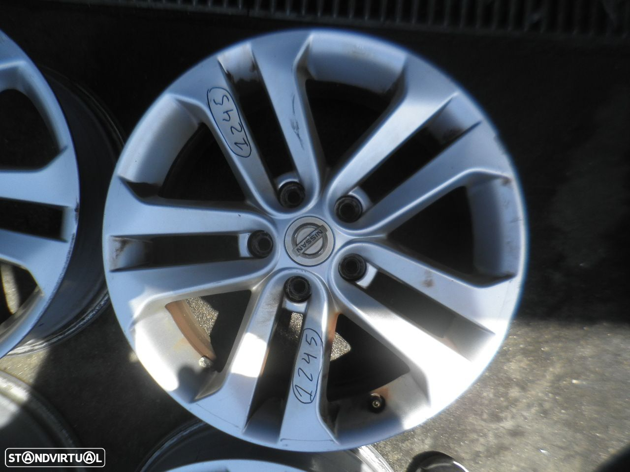 Jogo De Jantes Jgjant1245 NISSAN JUKE 1 FASE 1 2012 1.5DCI 110CV 5P CINZA ESCURO 47 7X17 5X115 65.8MM - 4