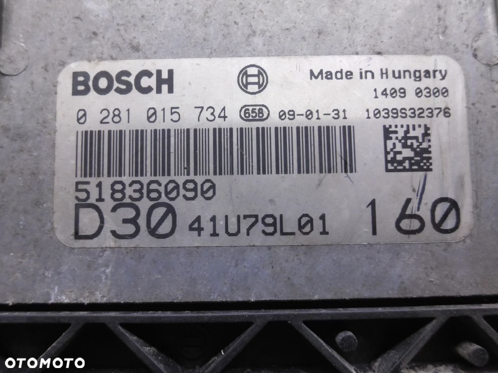 KOMPUTER STEROWNIK SILNIKA 51836090 0281015734     PEUGEOT BOXER II 2 3.0 HDI - 2