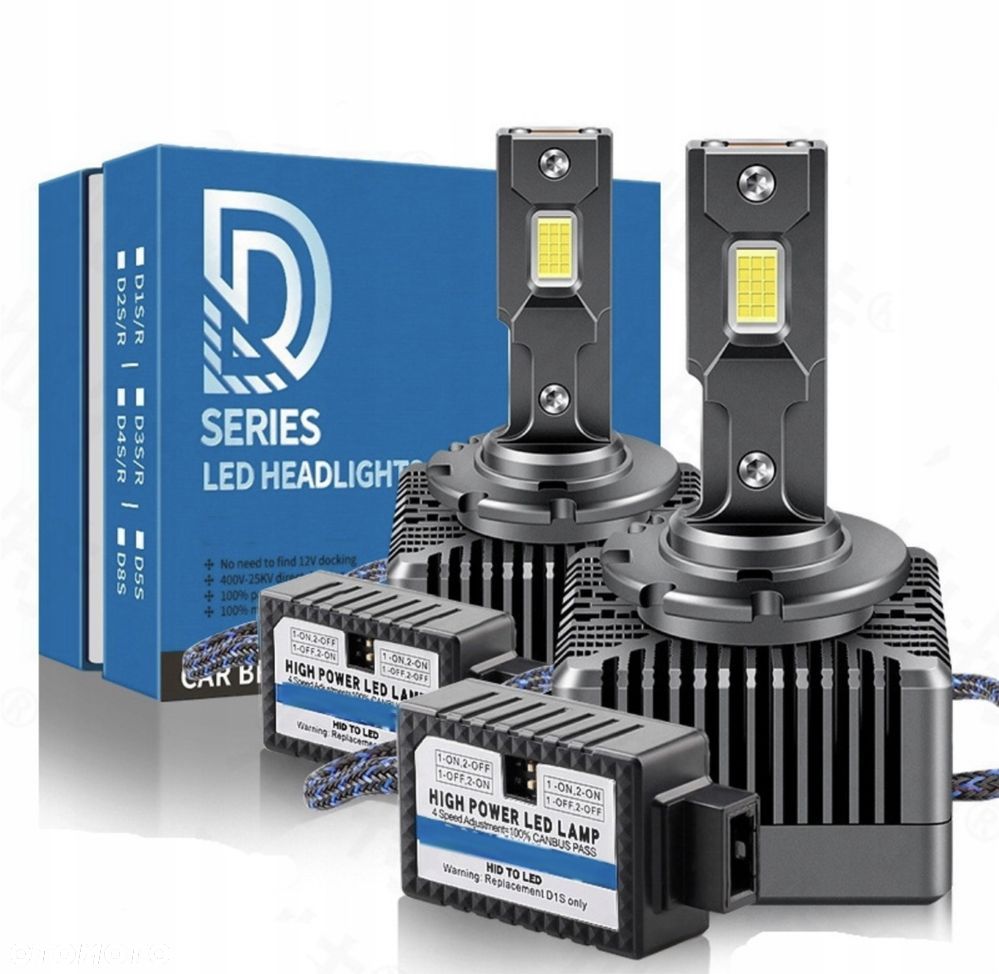 Zarówka LED D1S/55W Canbus 2 szt Nowe! Mocna biel swiatła. - 1