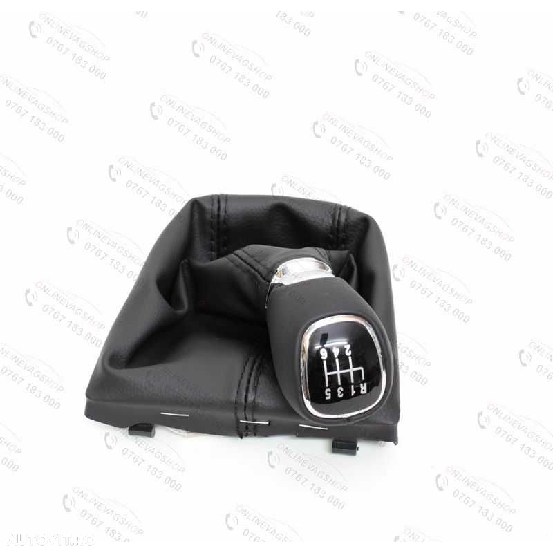 Nuca piele + manson schimbator Skoda Superb 2  cu 5 sau 6 viteze - 3