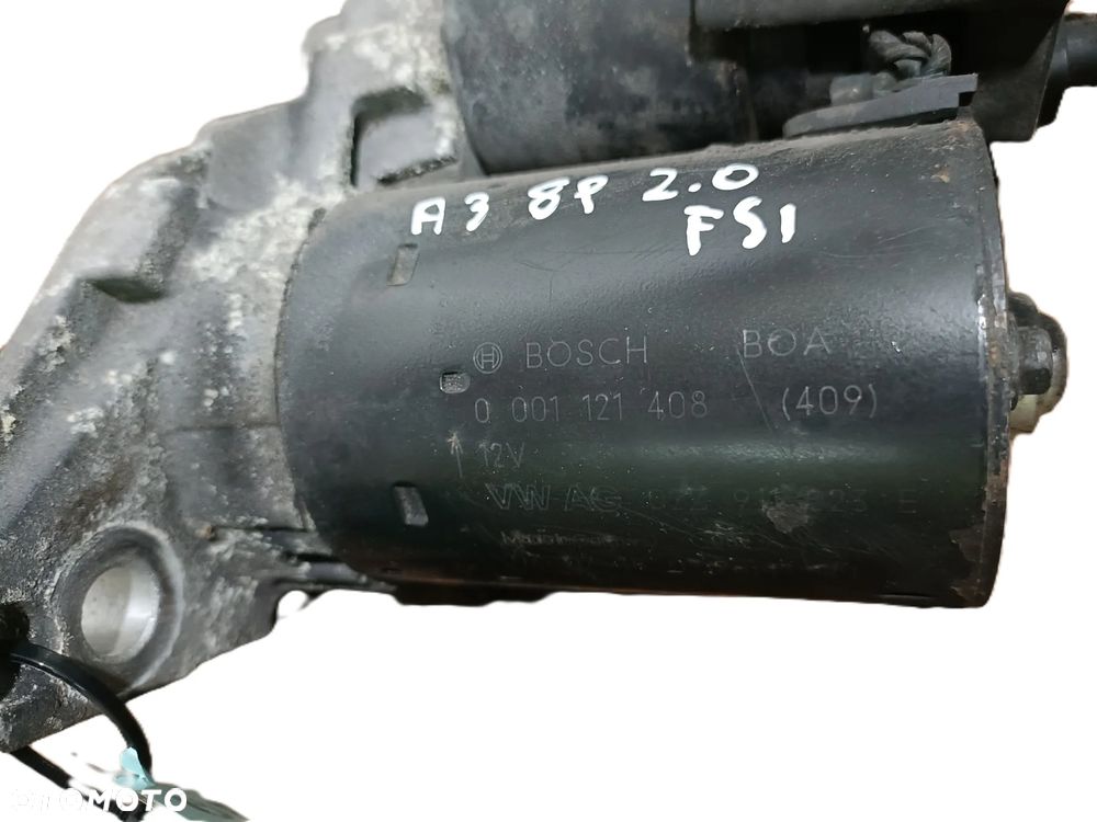 AUDI A3 8P 03-12 2,0 FSI rozrusznik BOSCH 0001121408 * - 3