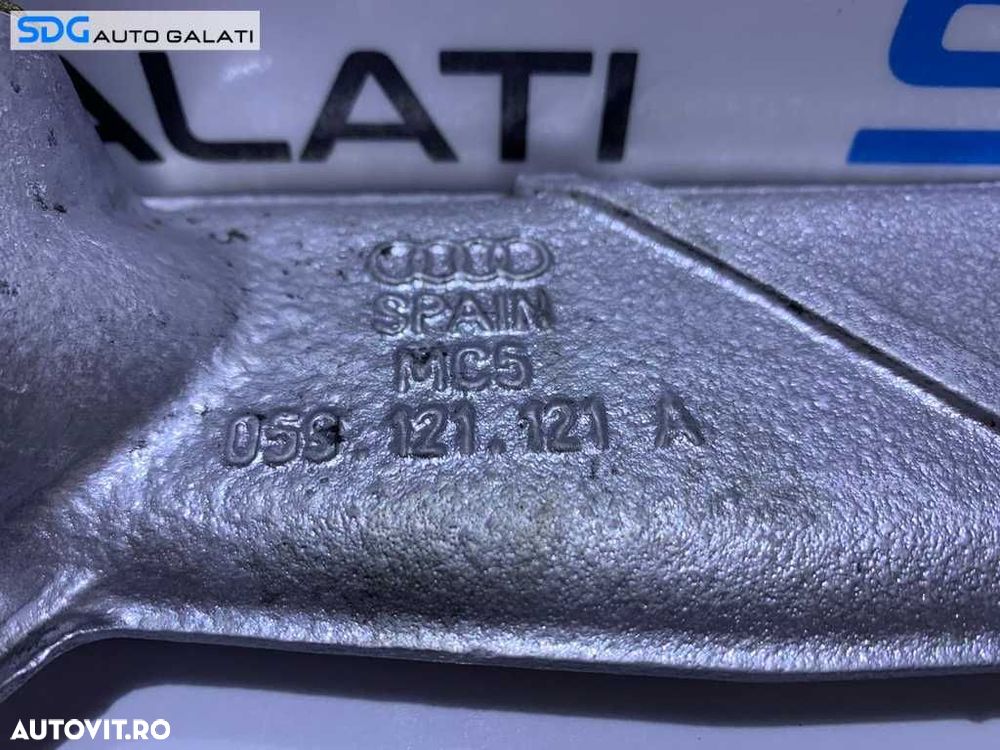 Capac Teava Conducta Lichid Racire Motor Apa Antigel Termostat Audi A4 B5 2.5 TDI V6 AFB AKN 1998 - 2001 Cod 059121121A - 4