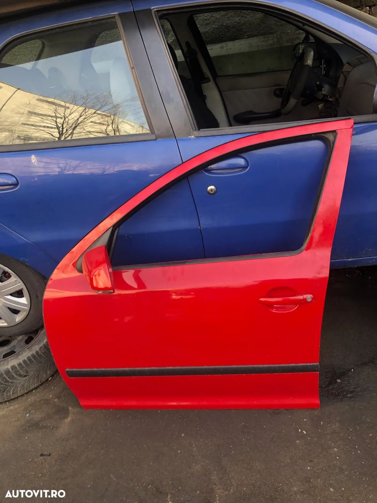 Usa stanga/dreapta fata spate Skoda Octavia 2 rosu berlina - 5
