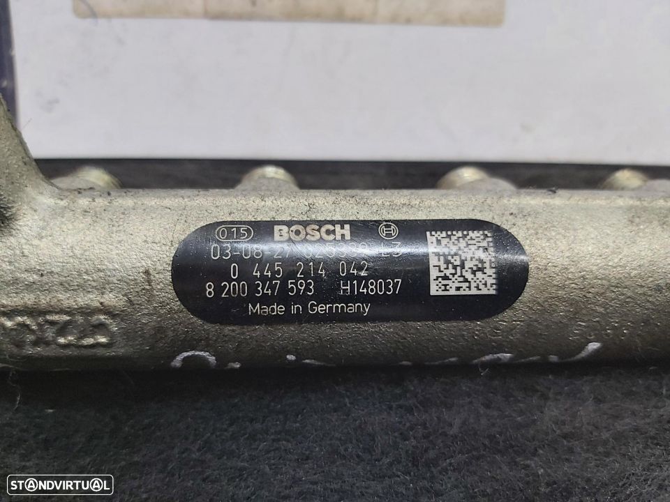 Regua injecção Alta pressão Renault 2.2 Dci 150cv  Ref: 0445214042   8200347593 - 2