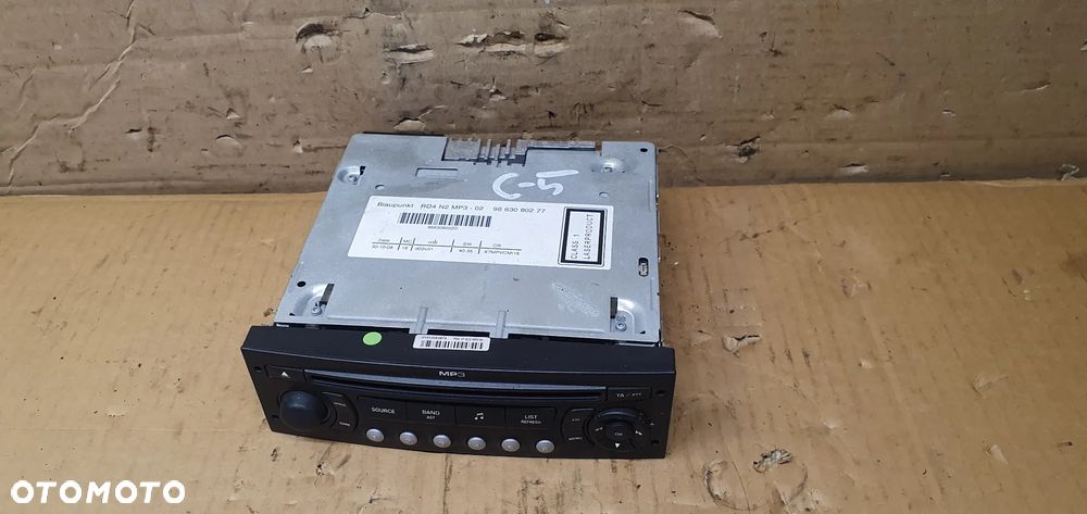 Radio radioodtwarzacz oryginał Citroen C5 III 9663080277 - 4