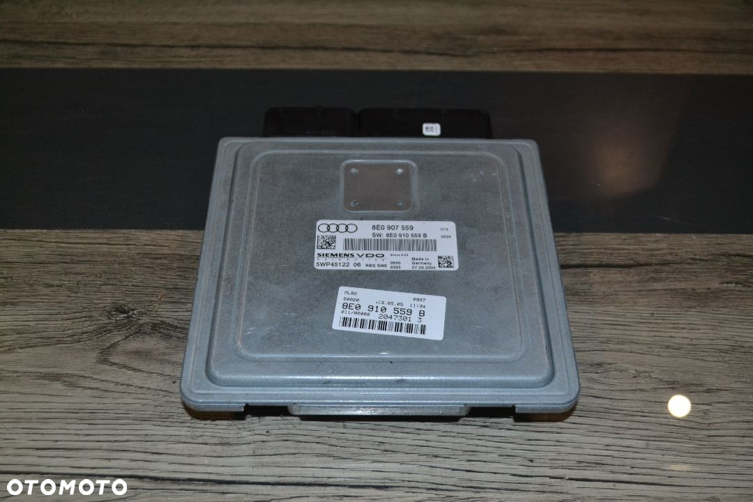 AUDI A4 B7 3,2 FSI AUK KOMPUTER STEROWNIK SILNIKA 8E0910559B 5WP45122 06 SIEMENS - 2