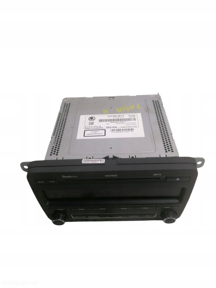 radio cd skoda fabia ii 5j0035161c - 1