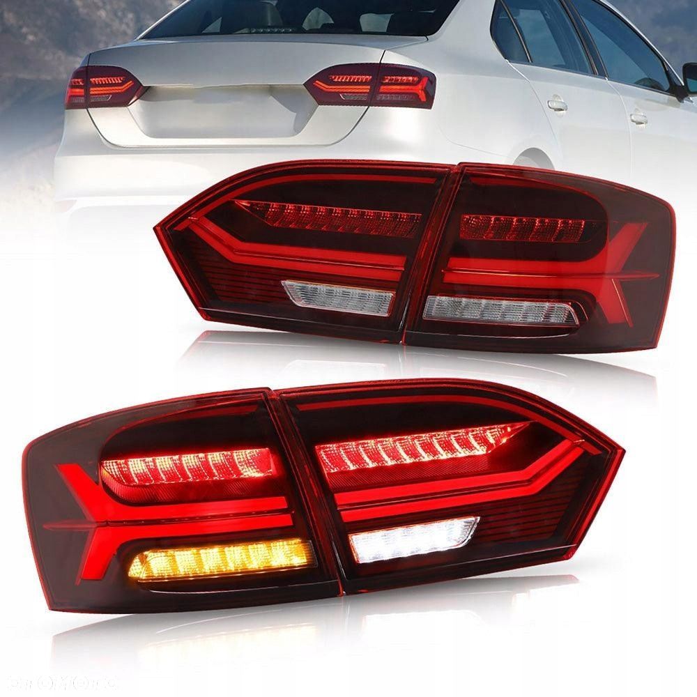 Lampy tyl ne kpl Vland Full LED Diody Tuning Red VW Jetta VI 5c 6 2010-2014 - 2