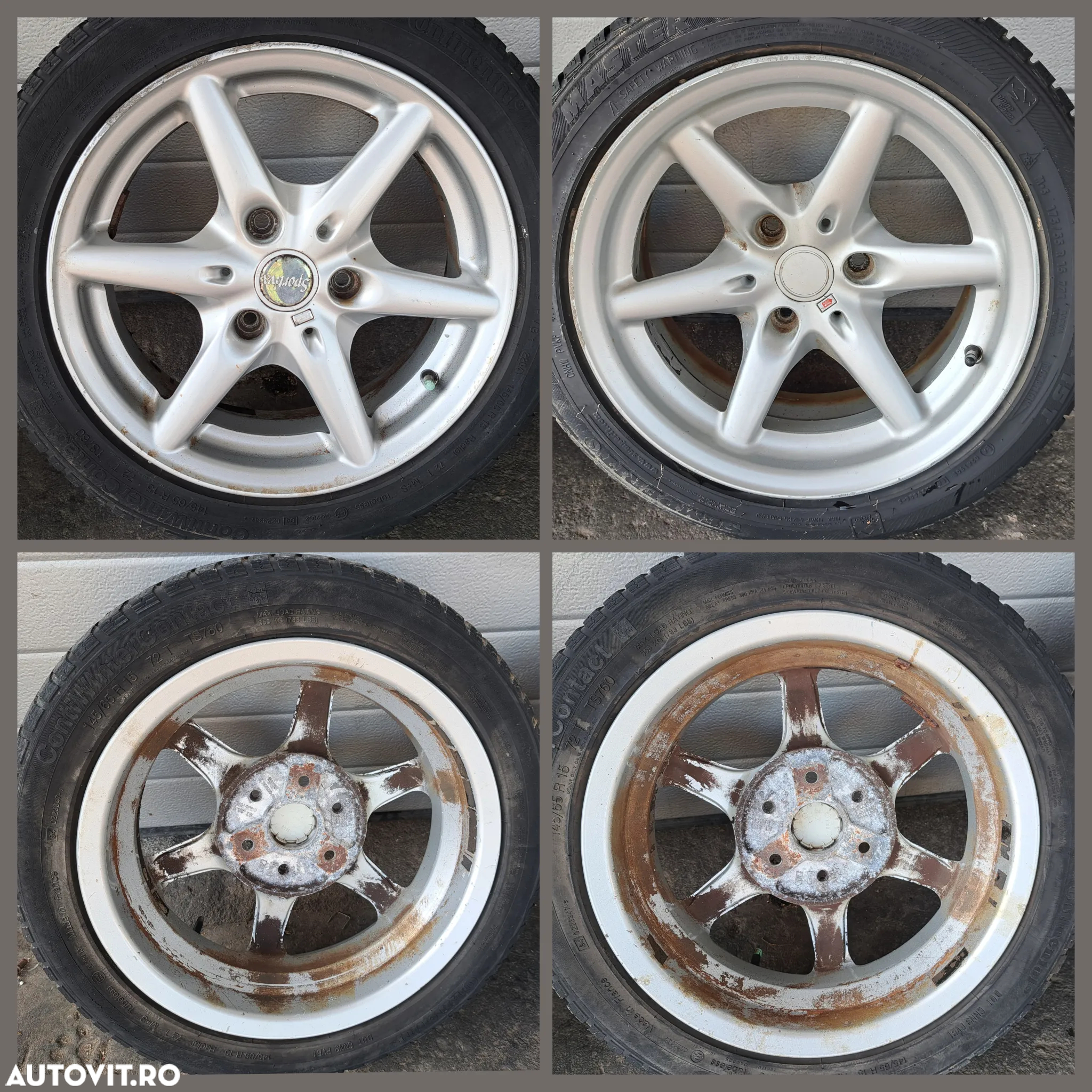 Jante roti Smart ForTwo originale Sportiva editie limitata Mille Miglia 1000 Miglia doua latimi pe 15 - 5